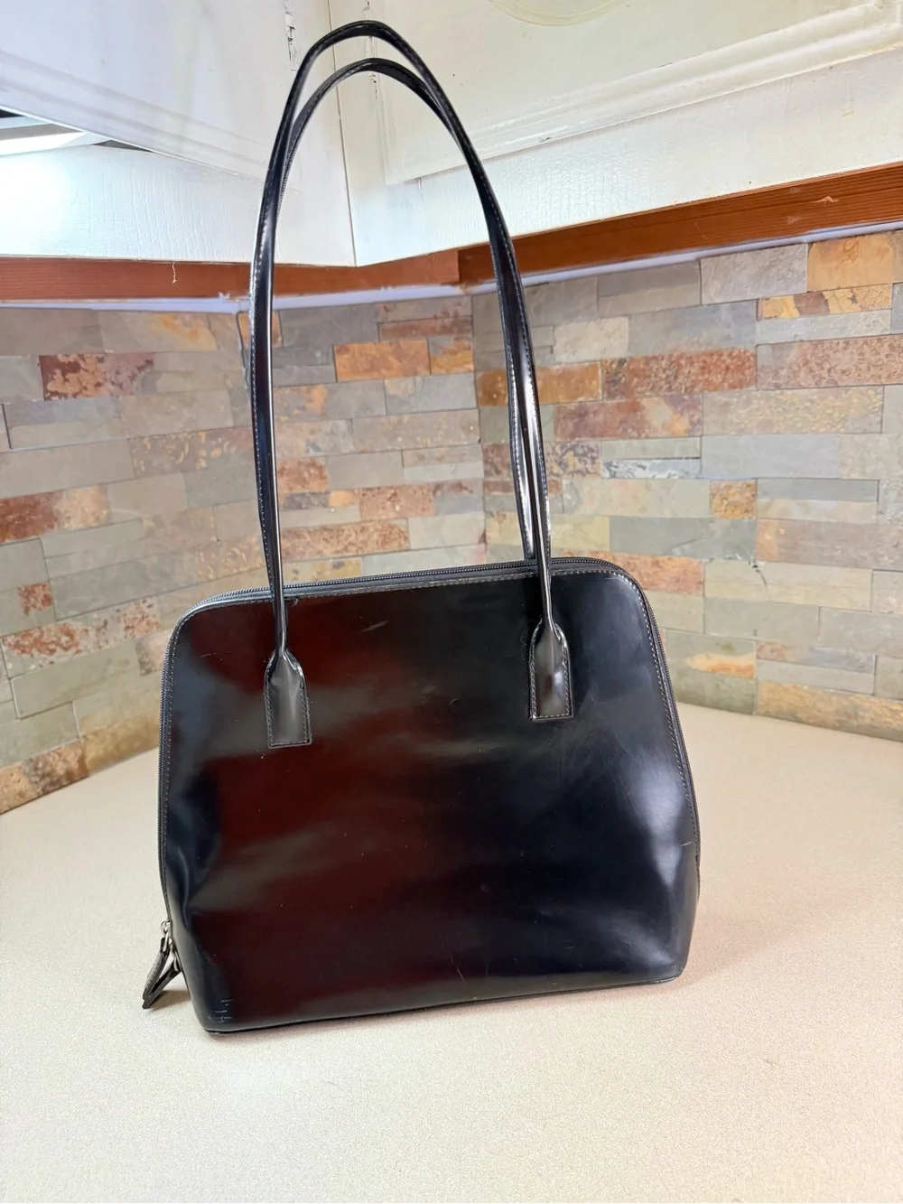 kate spade Black Patent Leather Shoulder Bag
